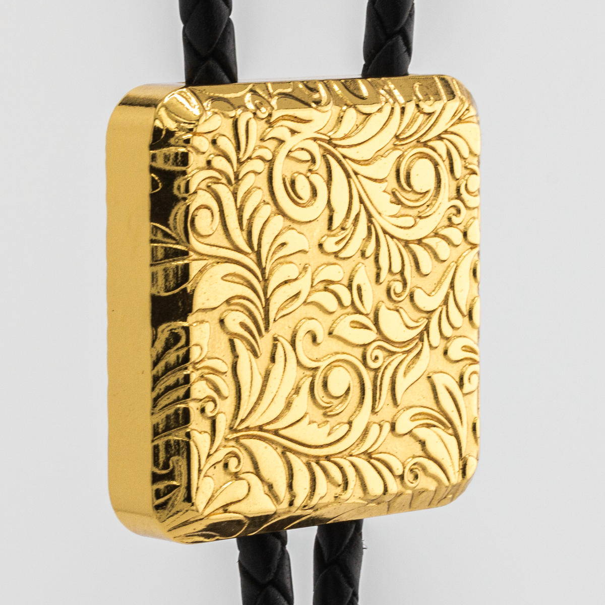 Engraved Gold Bolo Tie