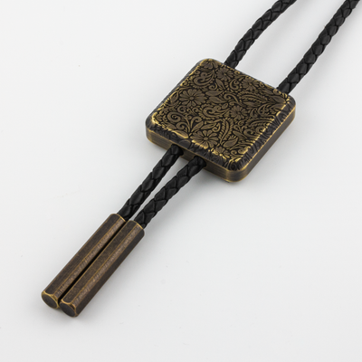 Baroque Brass Bolo Tie - Vintage Brass Bolo