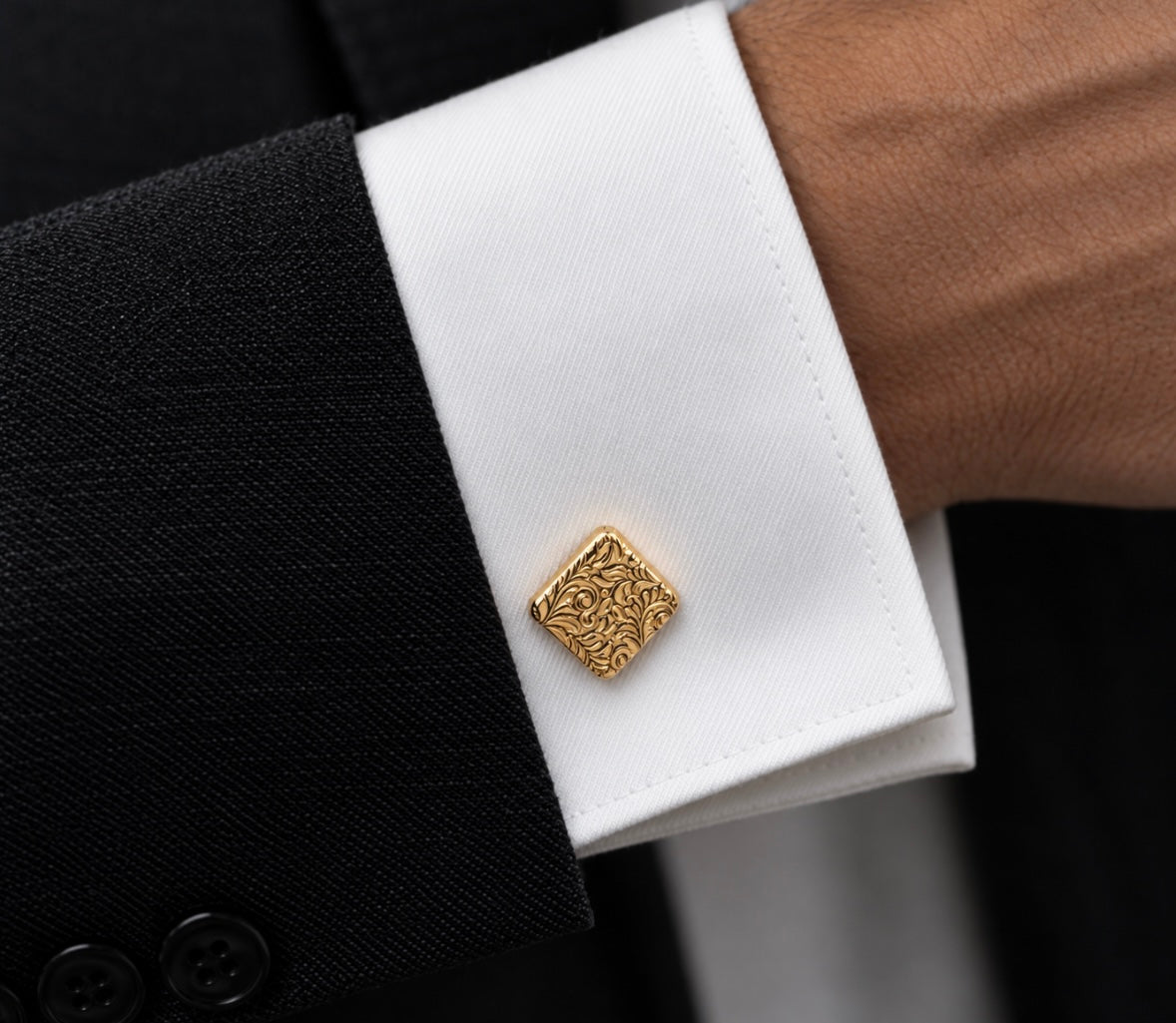 "Celestial" Cufflinks in 24K Gold