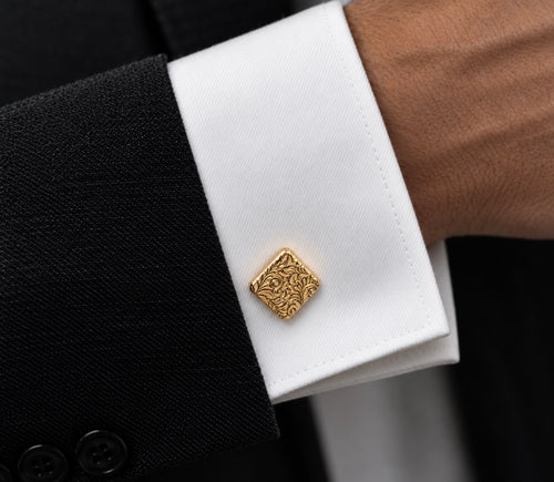 "Celestial" Cufflinks in 24K Gold
