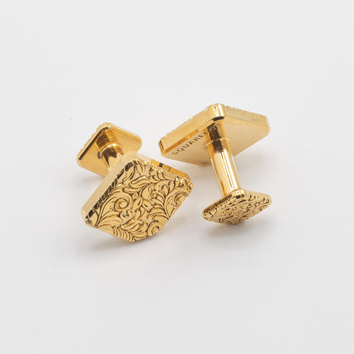 "Celestial" Bolo Cufflink Set - 24k Gold