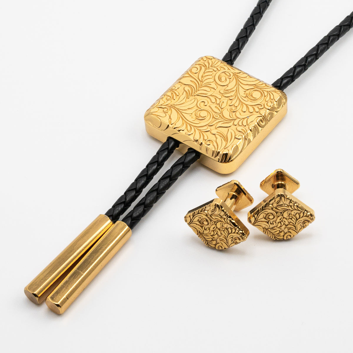 "Celestial" Bolo Cufflink Set - 24k Gold